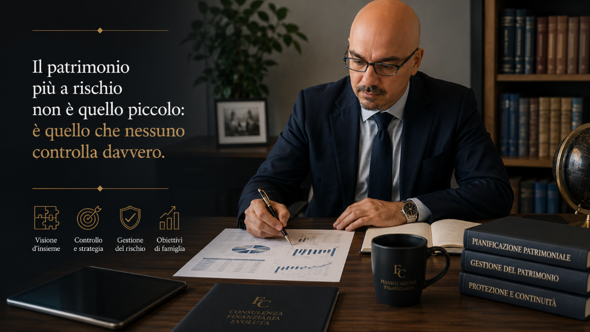 Il patrimonio più a rischio non è quello piccolo: è quello che nessuno controlla davvero | Pianificazione Finanziaria Yari Formentini e Federica Colucci Consulenti Finanziari Brugherio Monza Brianza Milano