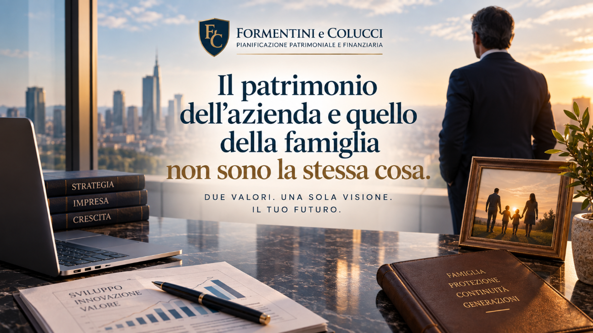 Patrimonio aziendale e patrimonio personale dell'imprenditore hanno esigenze diverse. La pianificazione patrimoniale aiuta a coordinarli con una visione di lungo periodo. | Pianificazione Finanziaria Yari Formentini e Federica Colucci Consulenti Finanziari Brugherio Monza Brianza Milano